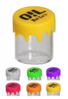 Glasdose mit Silikondeckel 7 ml